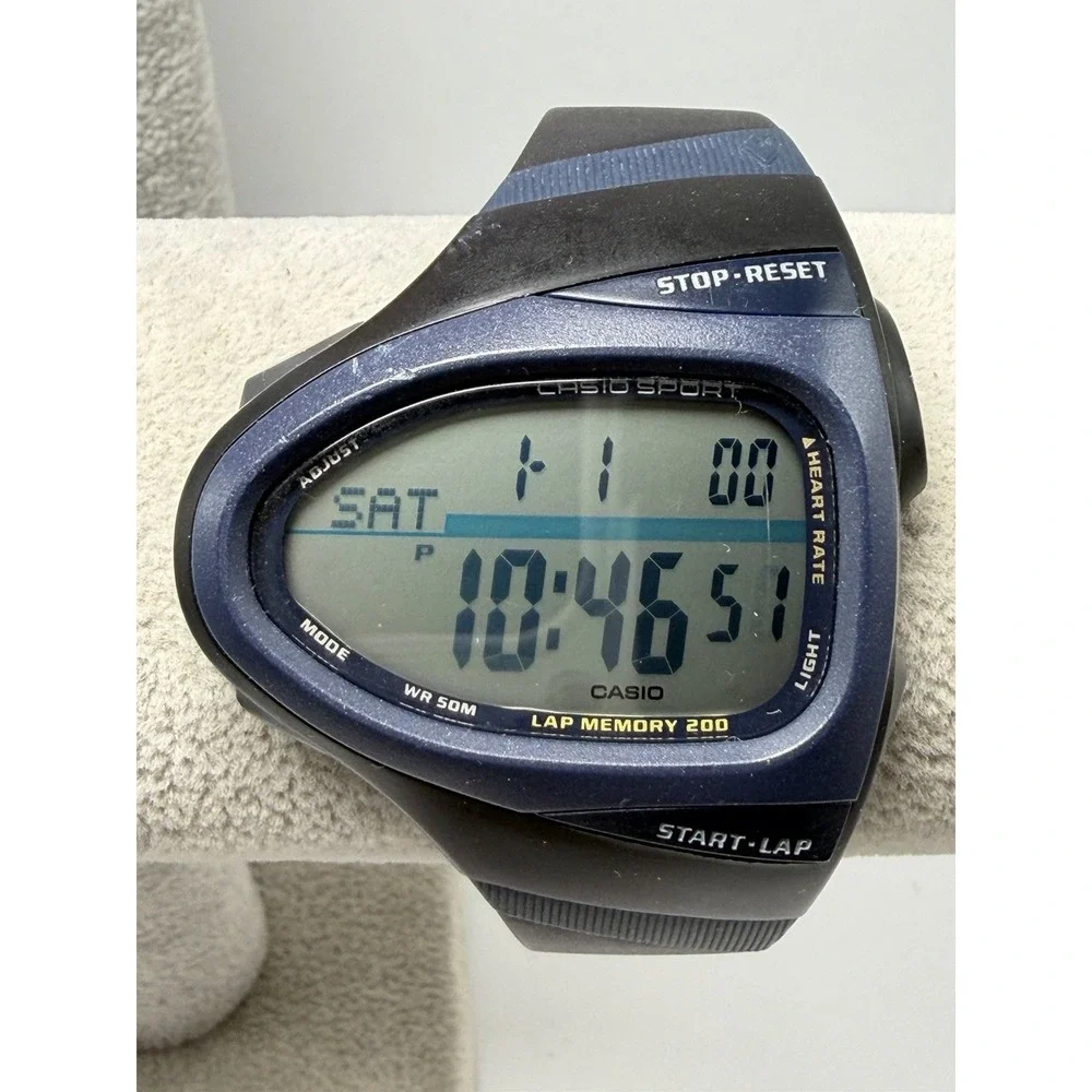 Casio CHR-100 Sport Phys New Battery Mens Watch Blue Black 46MM 7.5